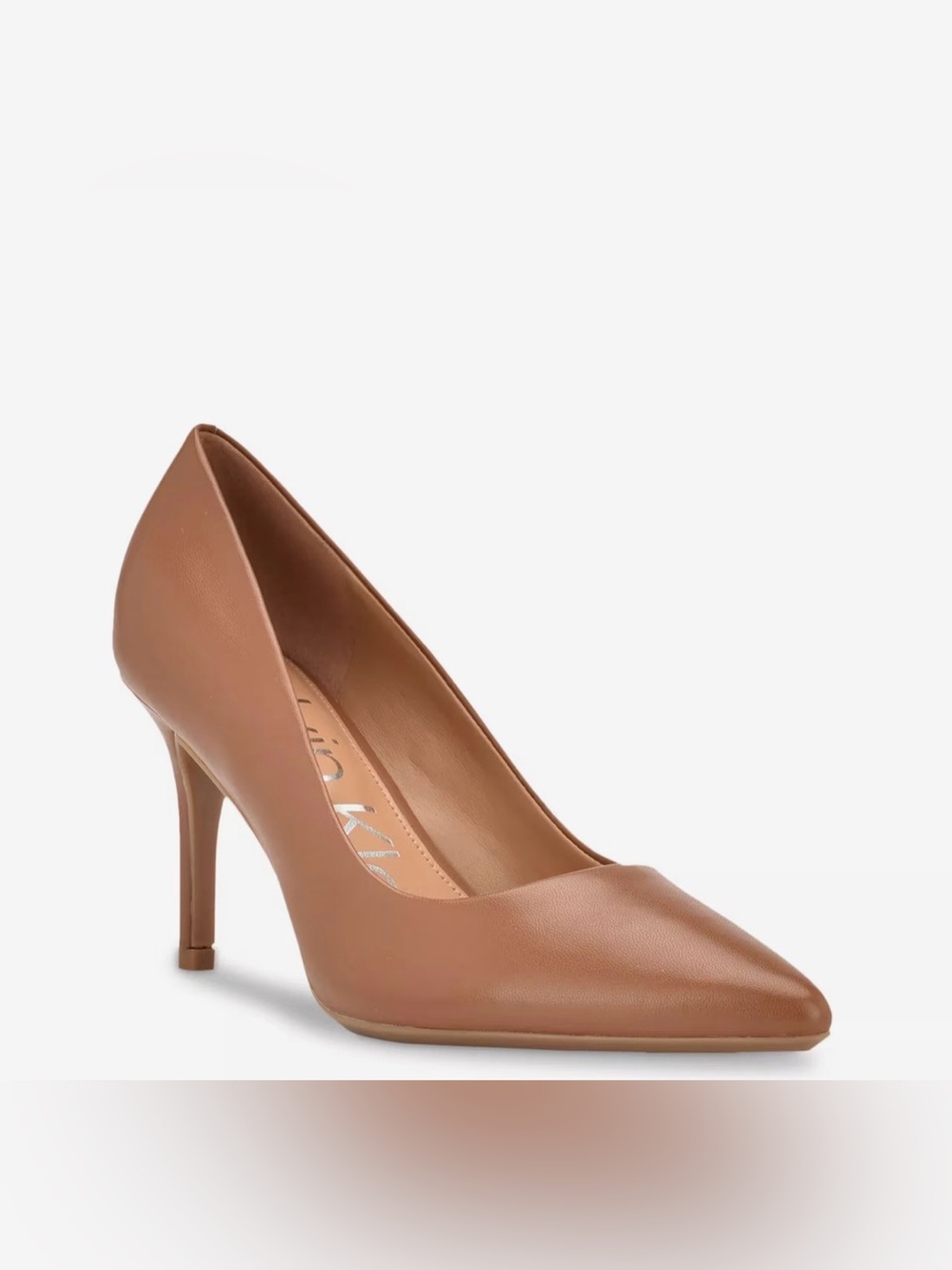 Calvin Klein $109 Camel Brown Bristy Heels Sz 8.5 Tan Pumps